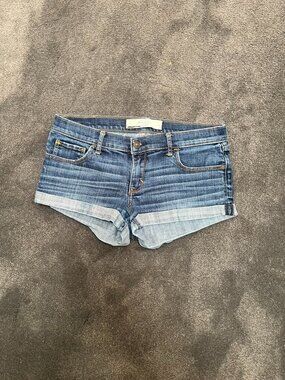 Abercrombie & Fitch blue jean shorts